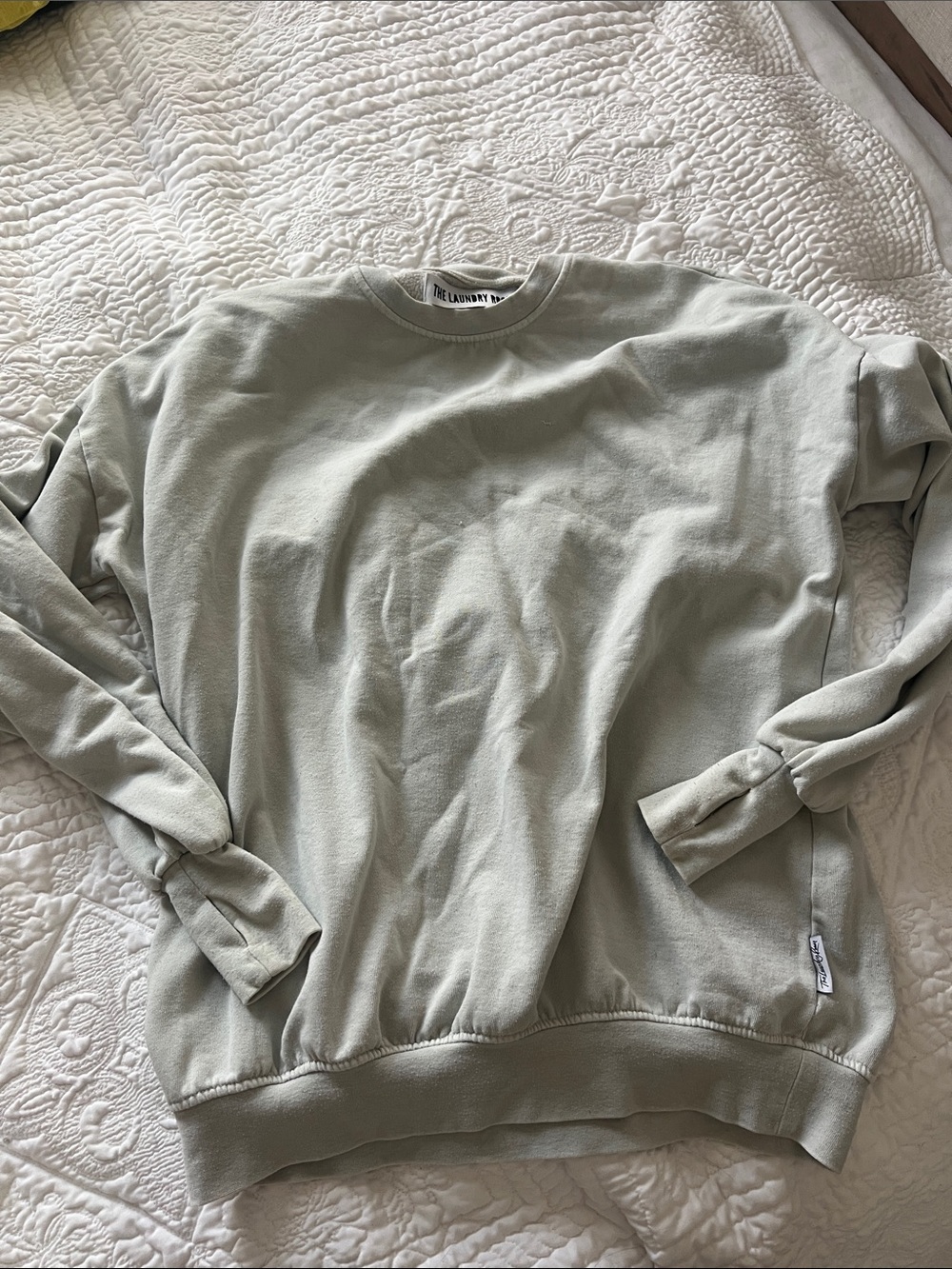 The Laundry Room oversized eggshell Green Crewneck Sweatshirt